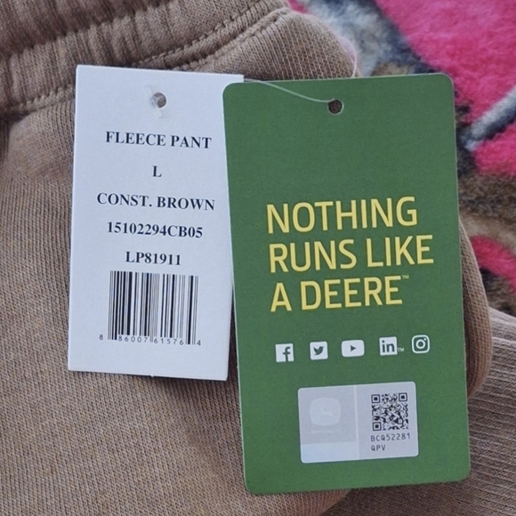🚜John Deere Fleece Jogger Pants - Picture 4 of 8